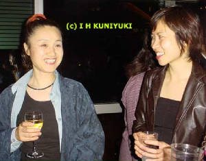 Chieko of Kodo with Marinda of SKT